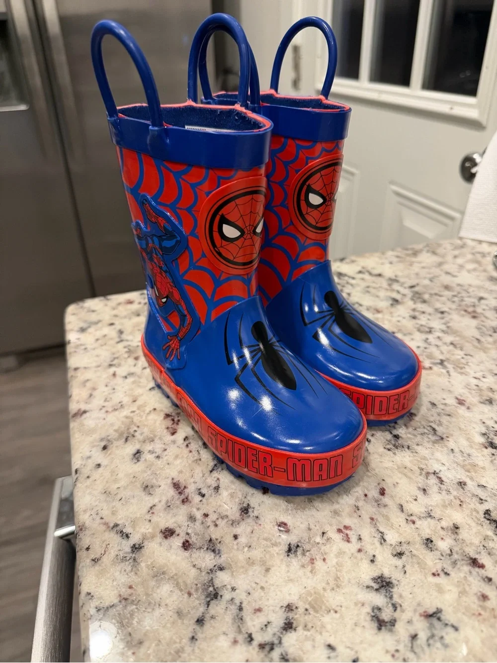 Spider-Man Blue & Red Kids Rain Boots